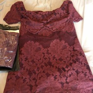 Off the shoulder dress